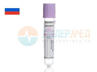 Пробирка ваккуумная КОРВЕЙ К3 ЭДТА с гелем